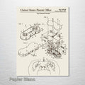 Super Nintendo Controller - Patent on Wood