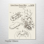 Super Nintendo Controller - Patent on Wood