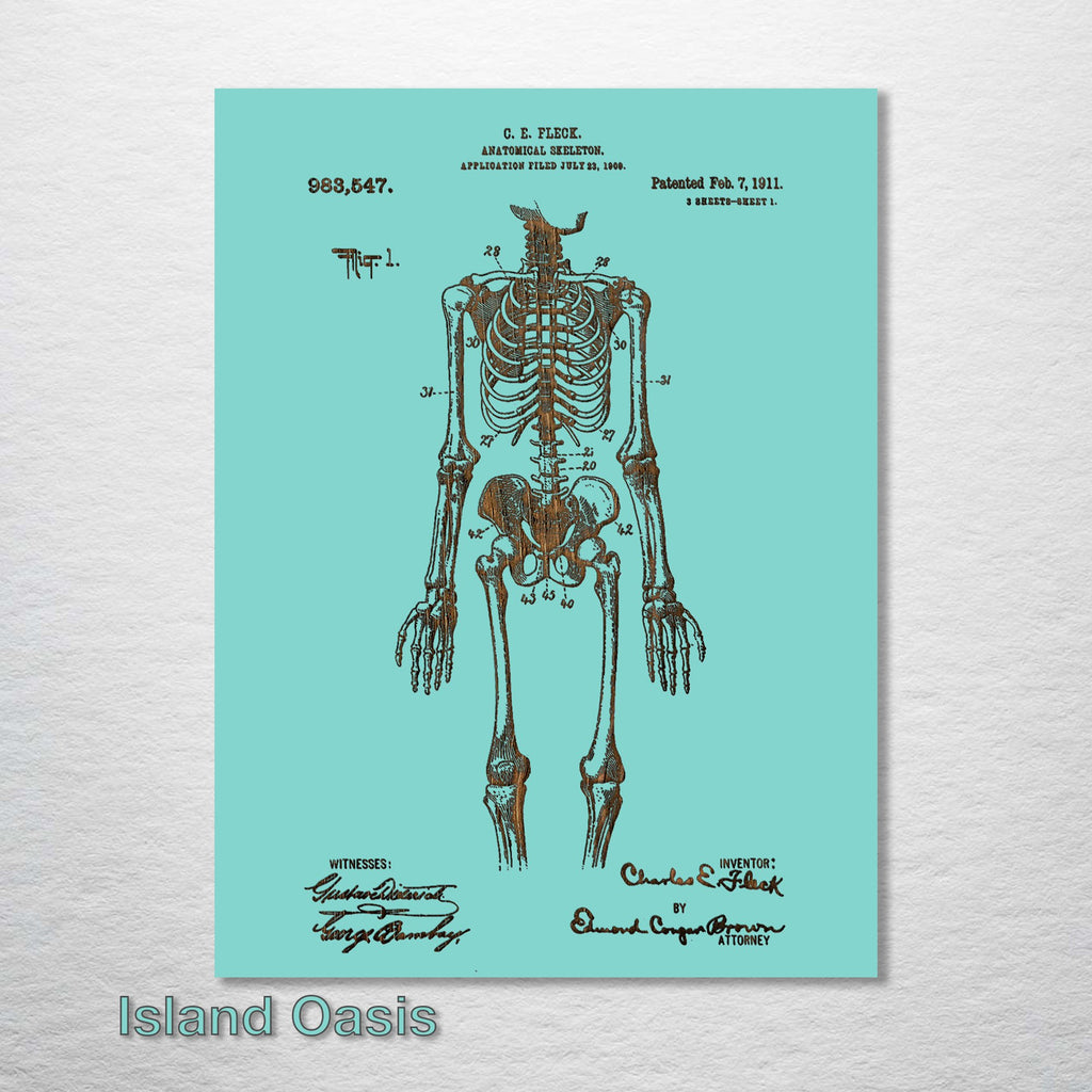 Anatomical Skeleton - Patent on Wood