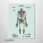 Anatomical Skeleton - Patent on Wood