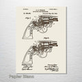 Smith and Wesson Revolver - Patent on Wood