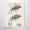 Smith and Wesson Revolver - Patent on Wood