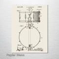 Snare Drum - Patent on Wood