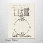 Snare Drum - Patent on Wood