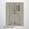 Snare Drum - Patent on Wood