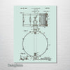 Snare Drum - Patent on Wood