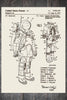 Space Suit - Patent on Wood