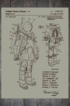 Space Suit - Patent on Wood