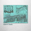 Saint Augustine, FL 1764 - Historic Map on Wood