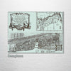 Saint Augustine, FL 1764 - Historic Map on Wood