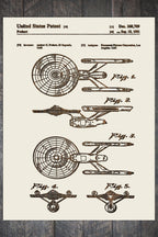 Star Trek Enterprise - Patent on Wood