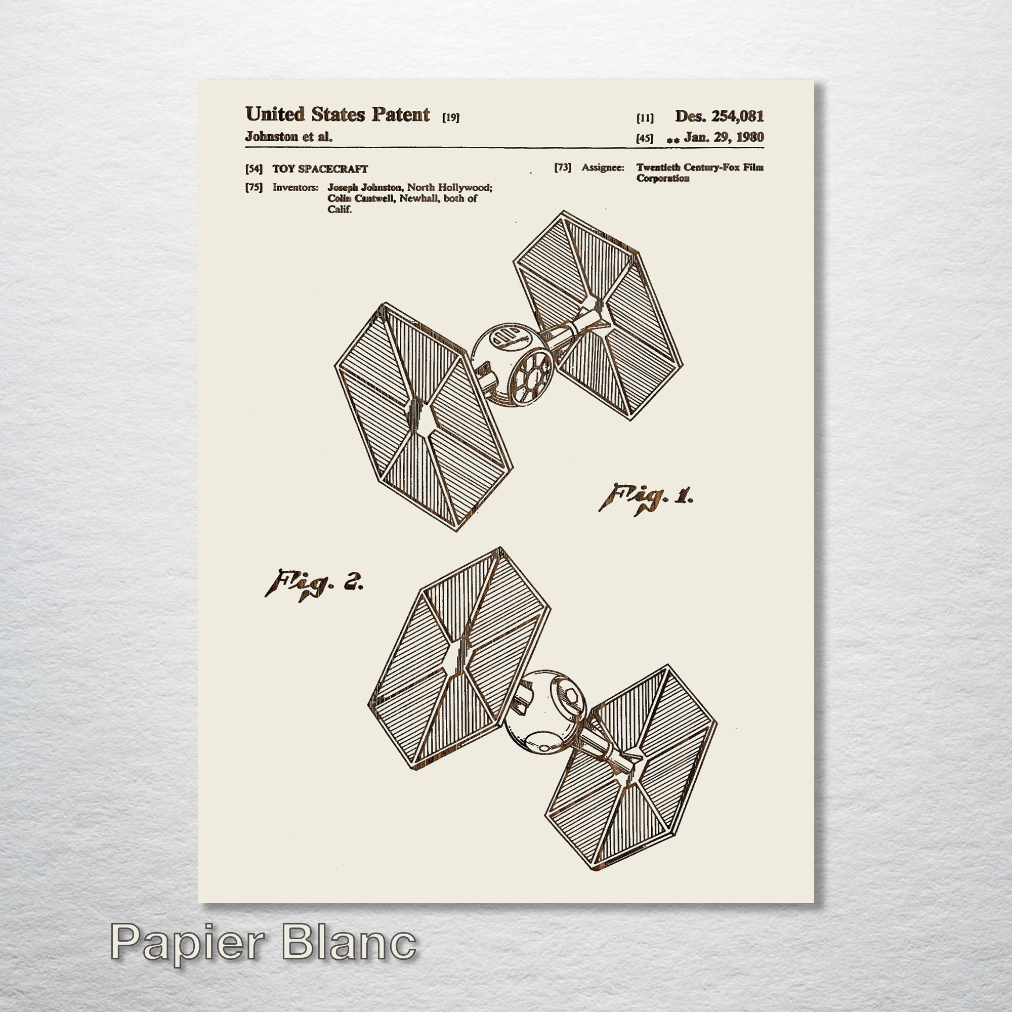 TIE Fighter- Patent on Wood