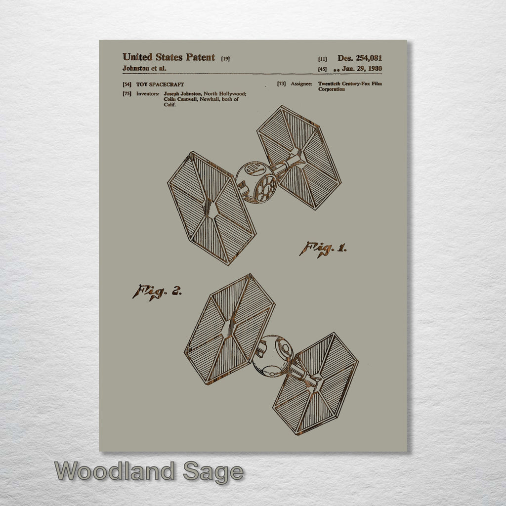 TIE Fighter- Patent on Wood