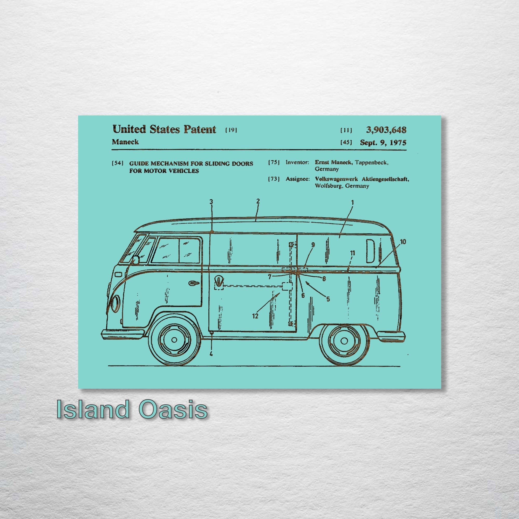 Volkswagen Van - Patent on Wood