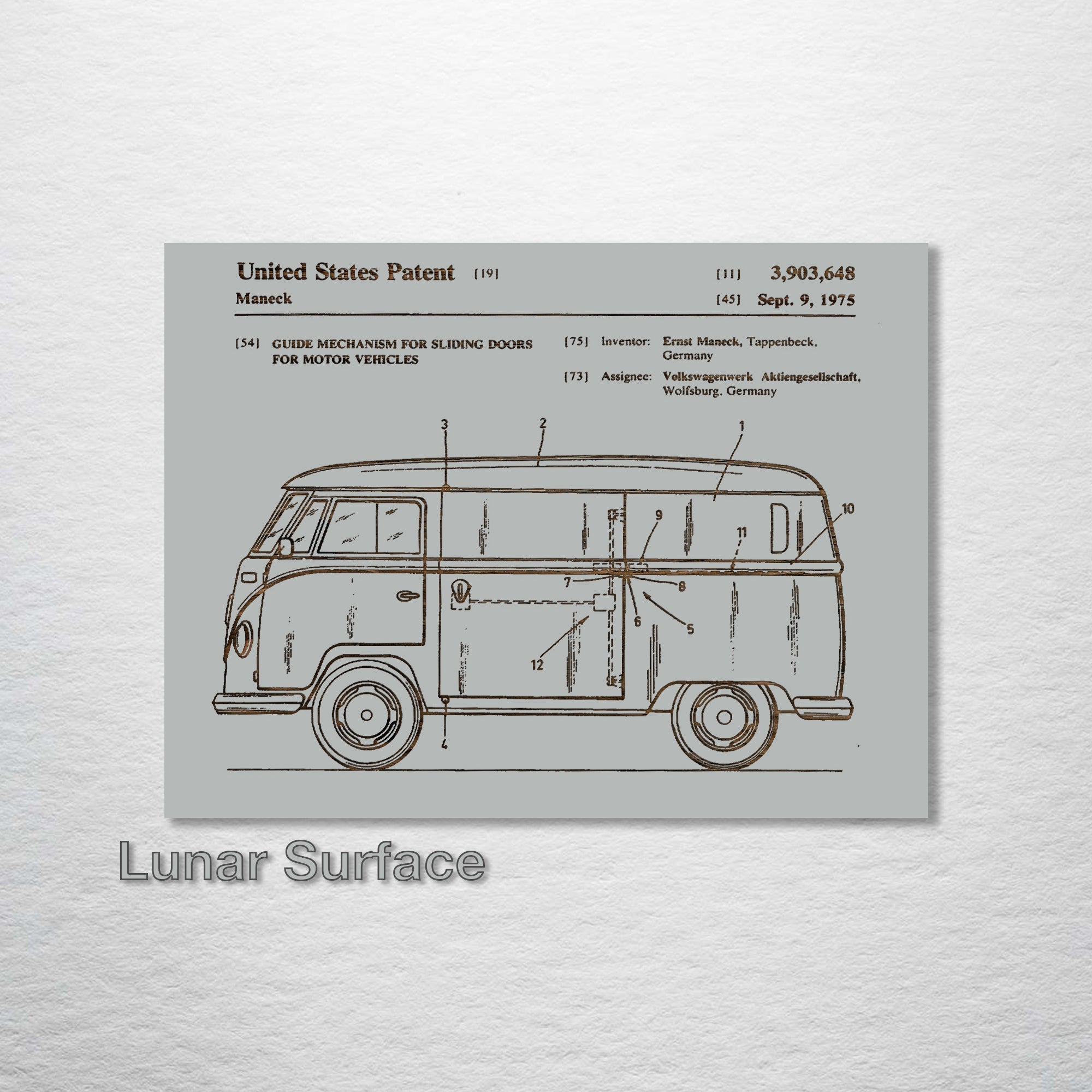 Volkswagen Van - Patent on Wood