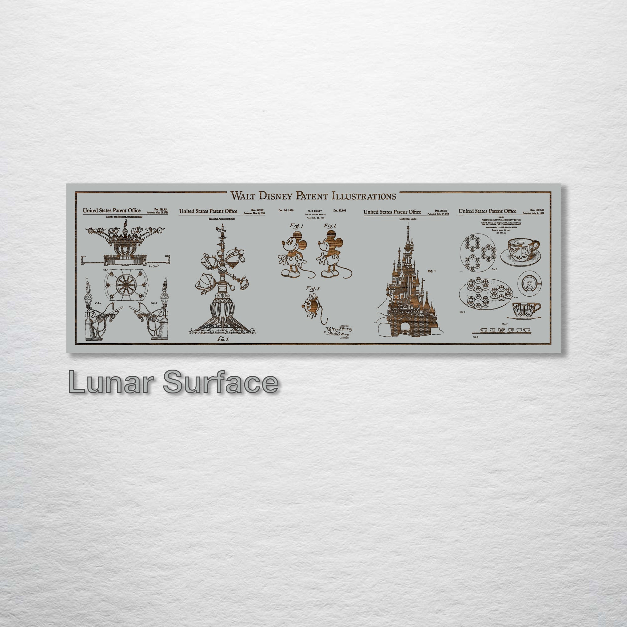 Collage - Disney Patents on Wood