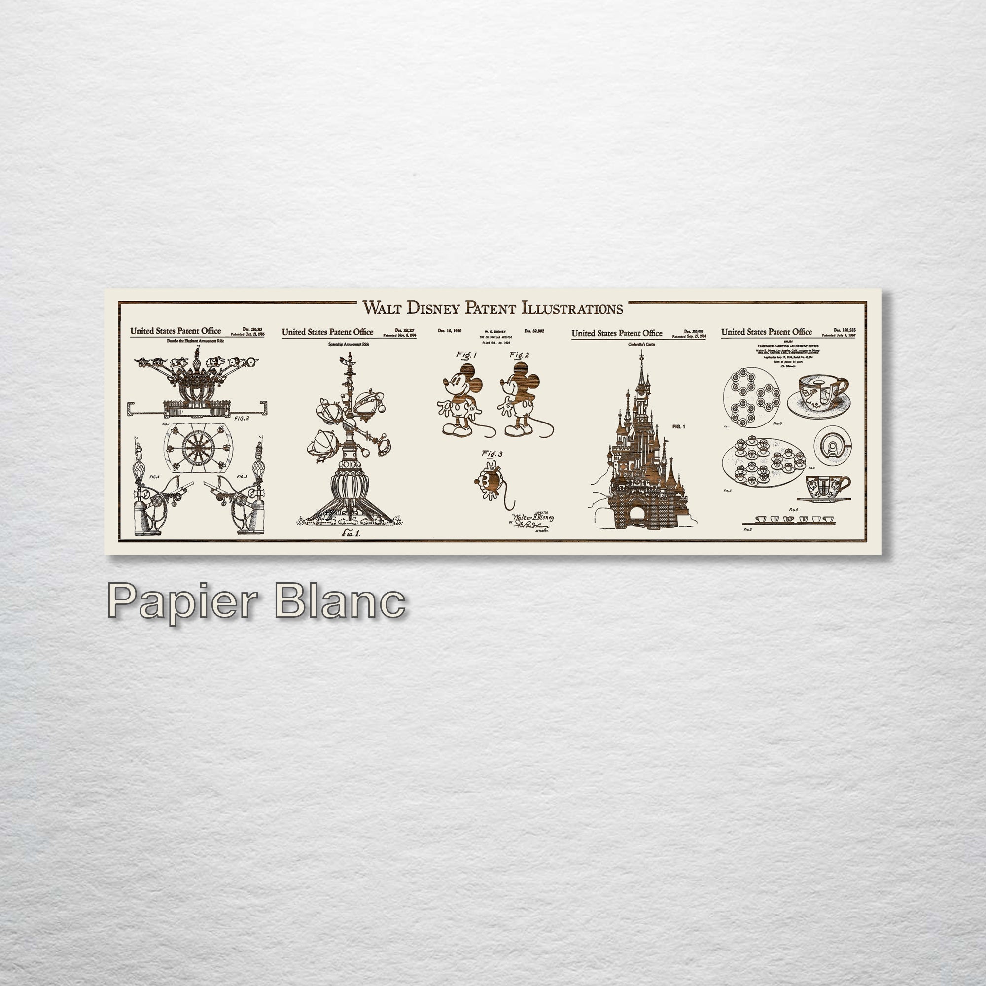 Collage - Disney Patents on Wood