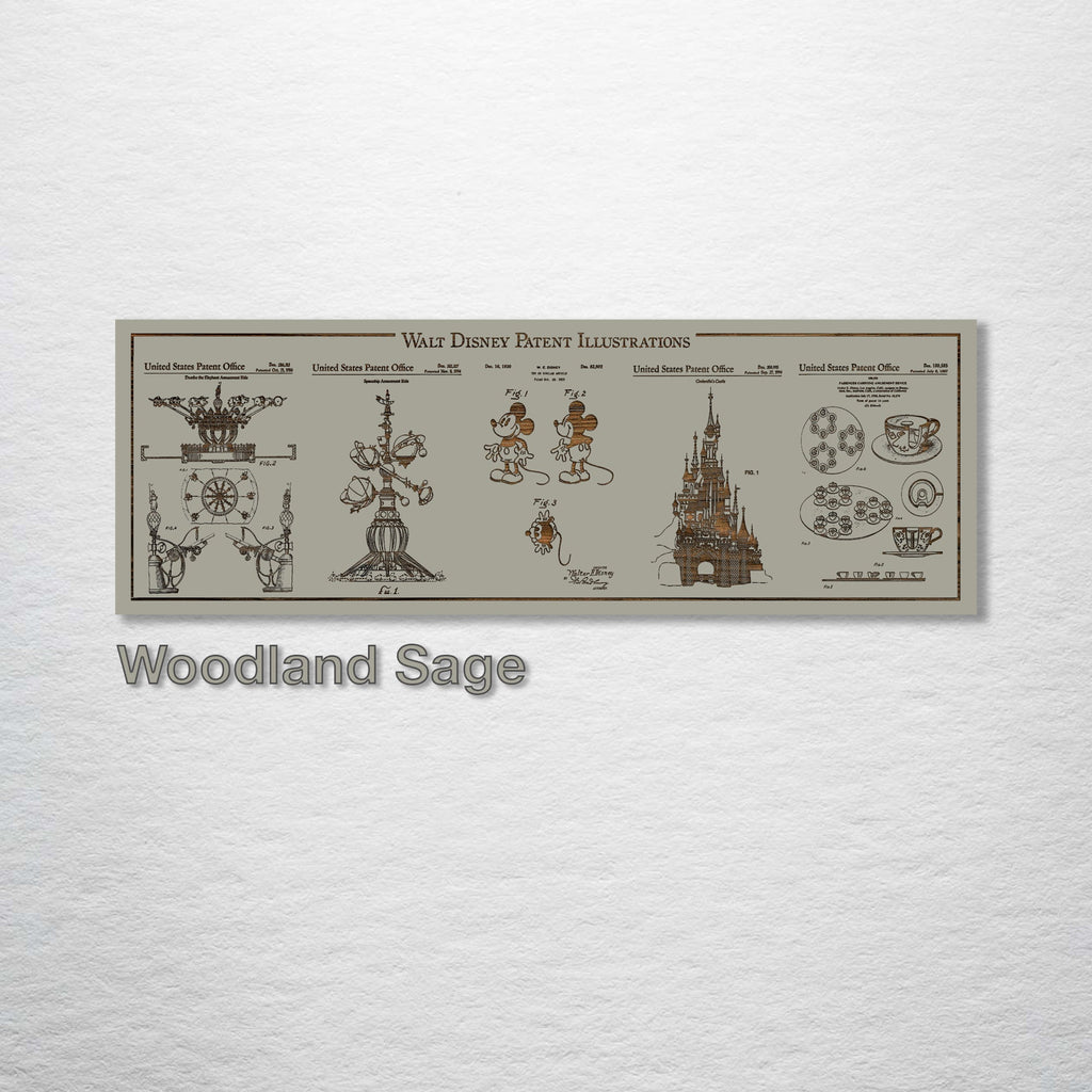 Collage - Disney Patents on Wood