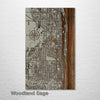 West Palm Beach, FL - Street Map on Wood
