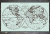 Historic World Map on Wood 1795