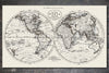 Historic World Map on Wood 1795