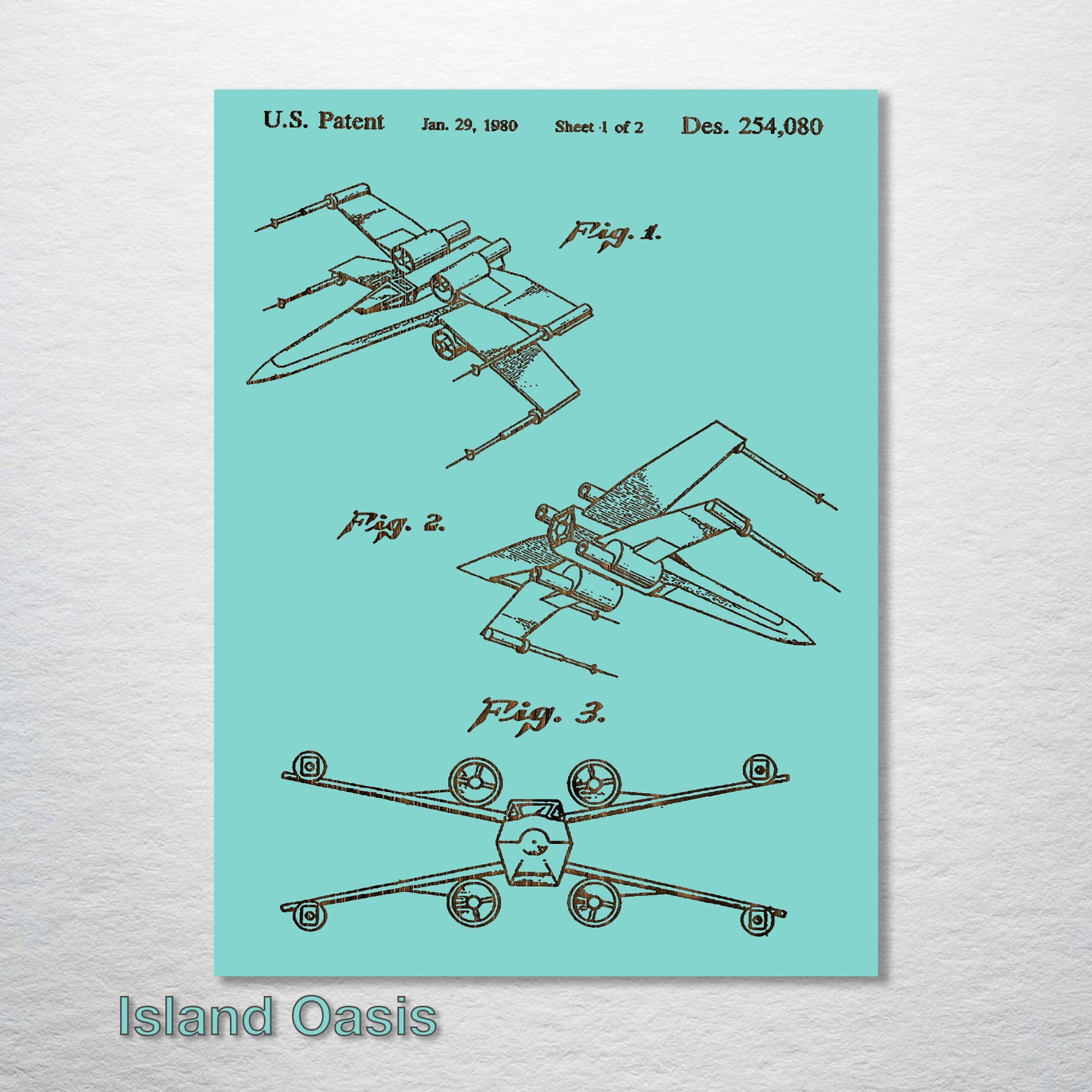 X Wing - Patent on Wood