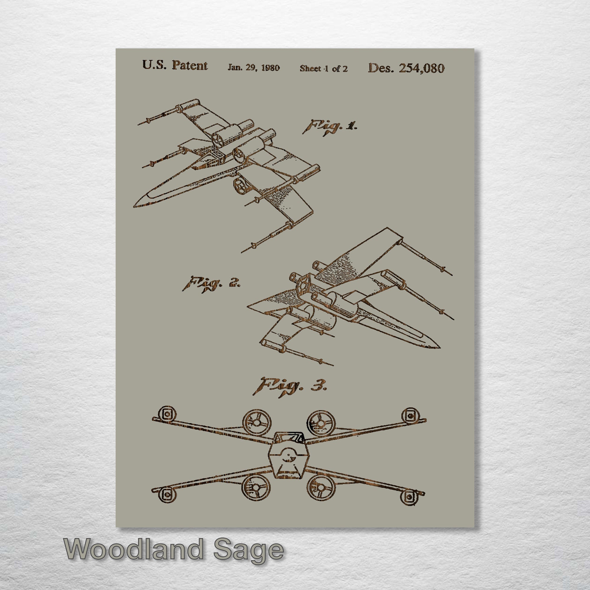 X Wing - Patent on Wood