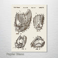 Baseball Glove - Patent on Wood