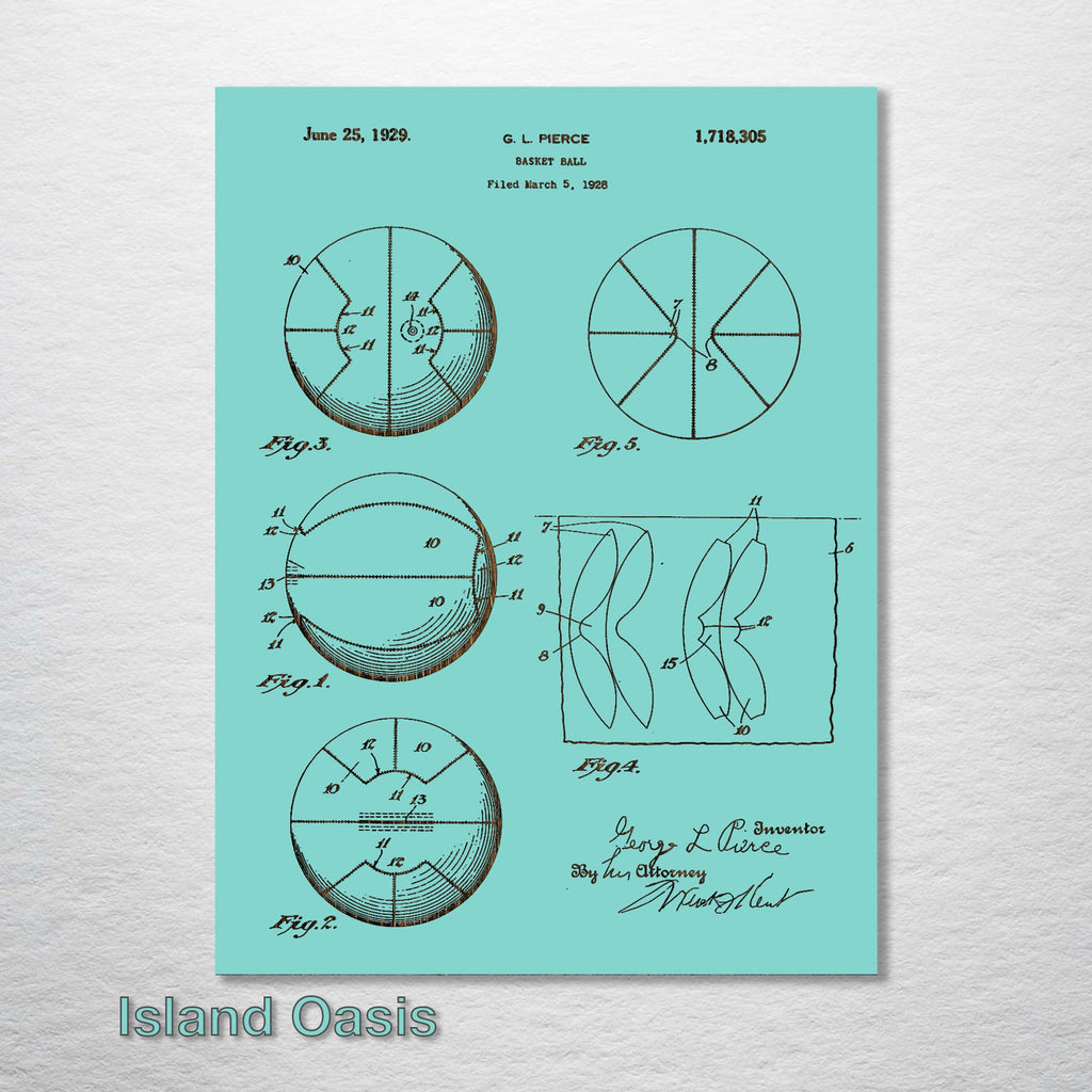 Basketball - Patent on Wood