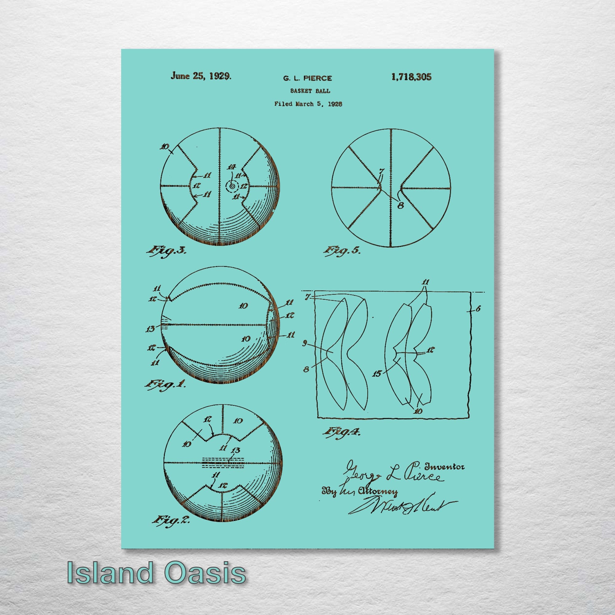 Basketball - Patent on Wood