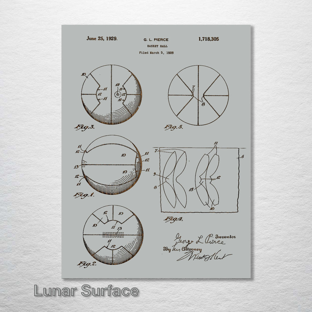 Basketball - Patent on Wood