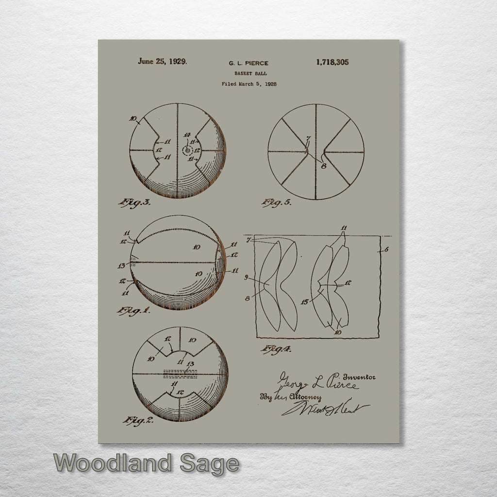 Basketball - Patent on Wood
