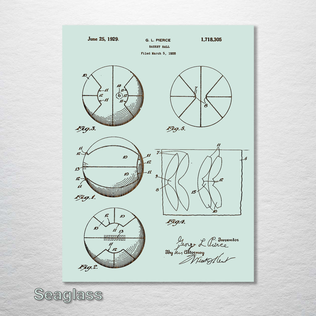 Basketball - Patent on Wood