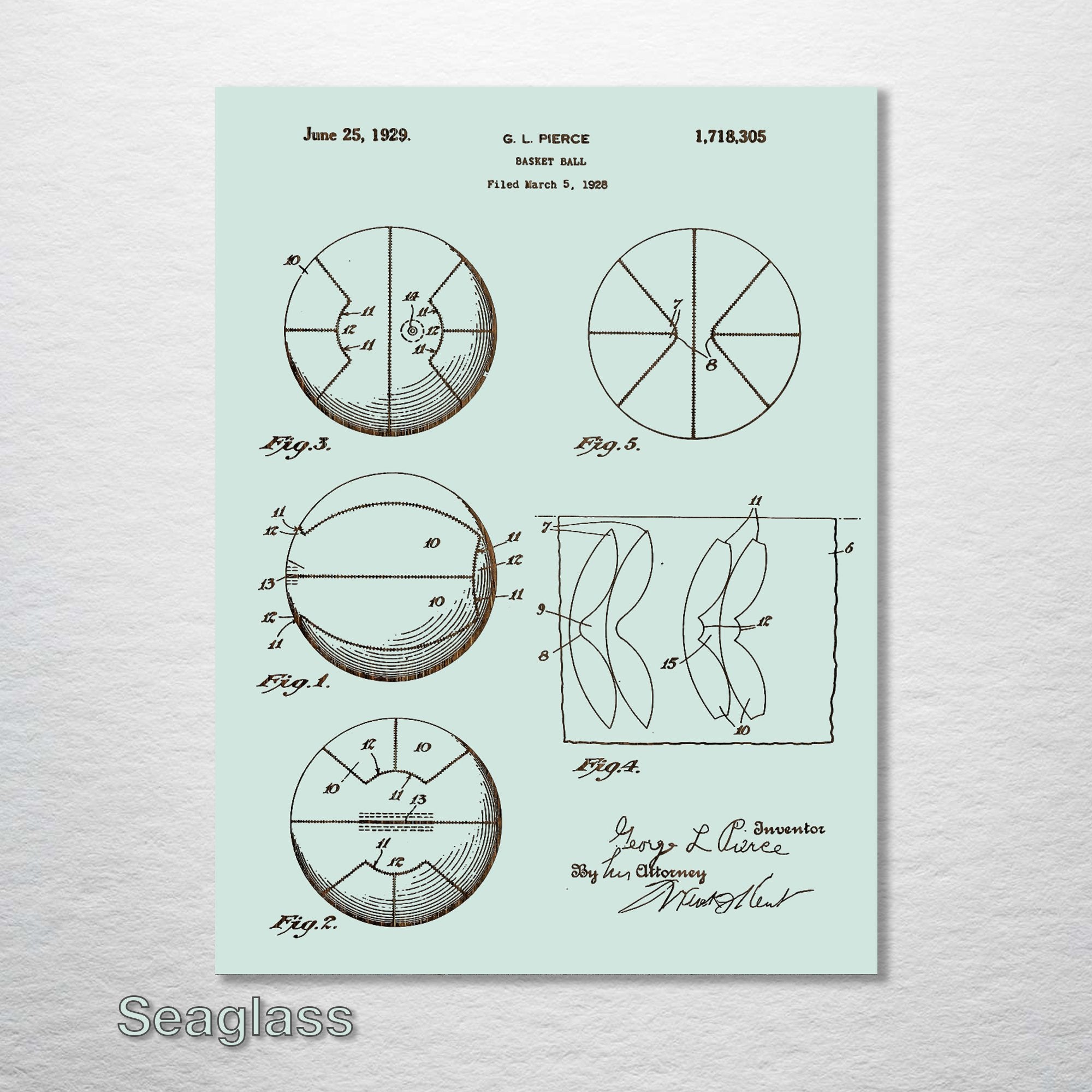 Basketball - Patent on Wood