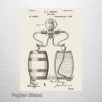Beer Pump - Patent on Wood