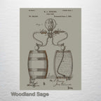 Beer Pump - Patent on Wood