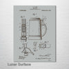 Beer Stein - Patent on Wood