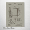 Beer Stein - Patent on Wood