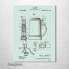 Beer Stein - Patent on Wood