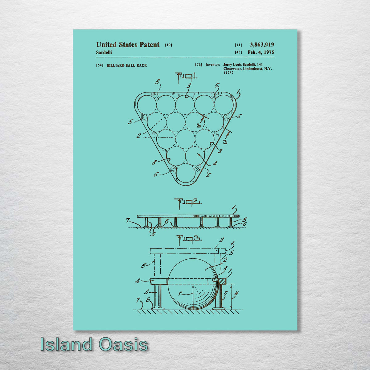 Billiard Ball Rack - Patent on Wood – Get Gifty With It