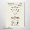 Billiard Ball Rack - Patent on Wood
