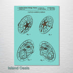 Captain America's Shield - Patent on Wood
