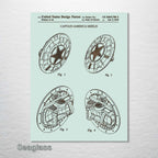 Captain America's Shield - Patent on Wood
