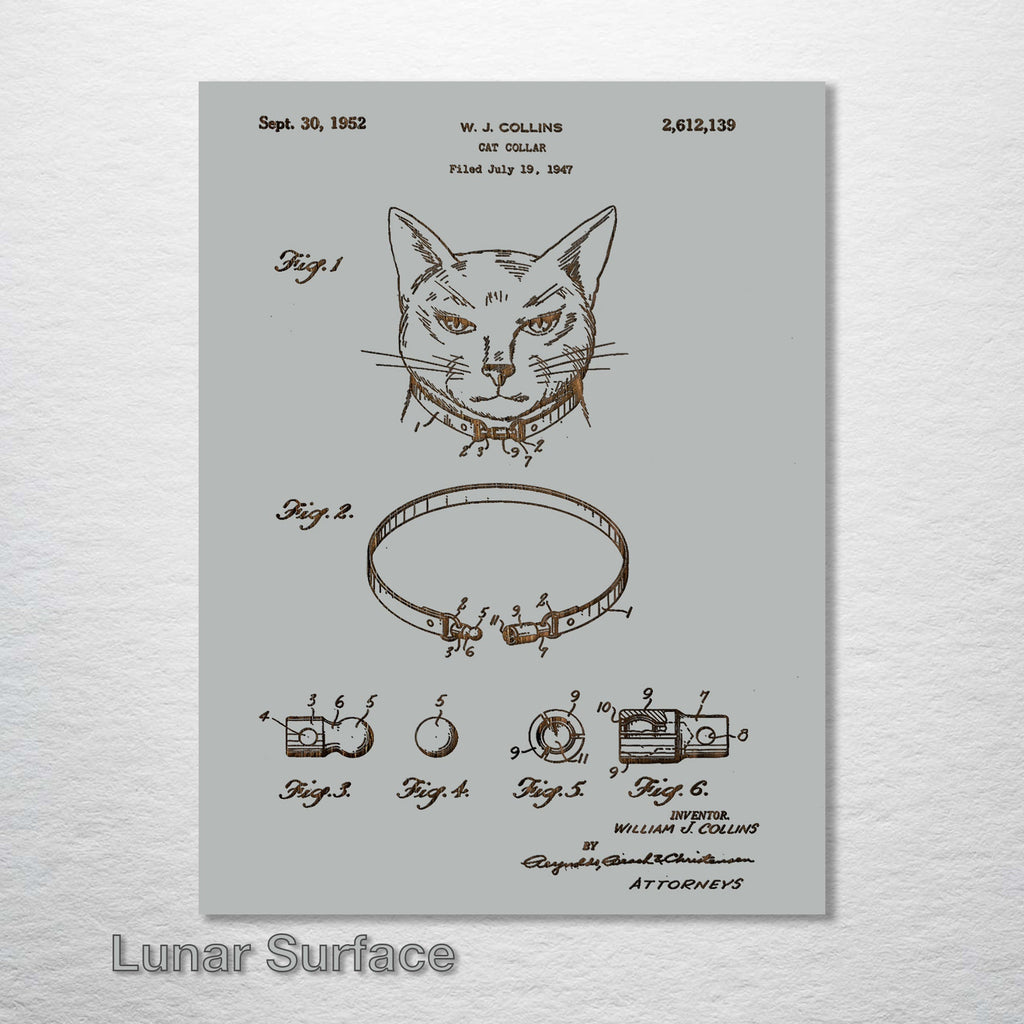 Cat Collar - Patent on Wood