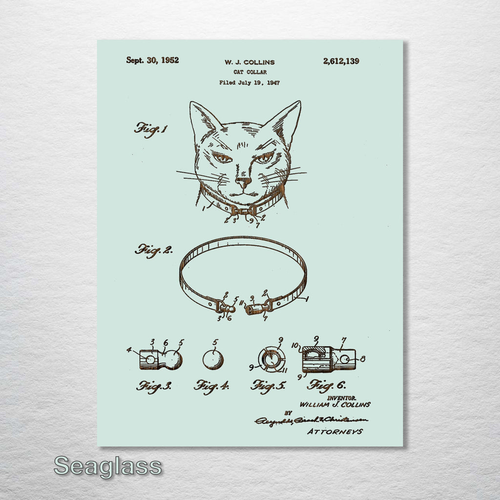 Cat Collar - Patent on Wood