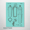 Cocktail Shaker - Patent on Wood