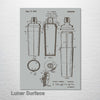 Cocktail Shaker - Patent on Wood