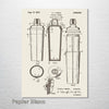 Cocktail Shaker - Patent on Wood