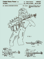 Eddie Van Halen Instrument Support - Patent on Wood