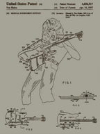 Eddie Van Halen Instrument Support - Patent on Wood